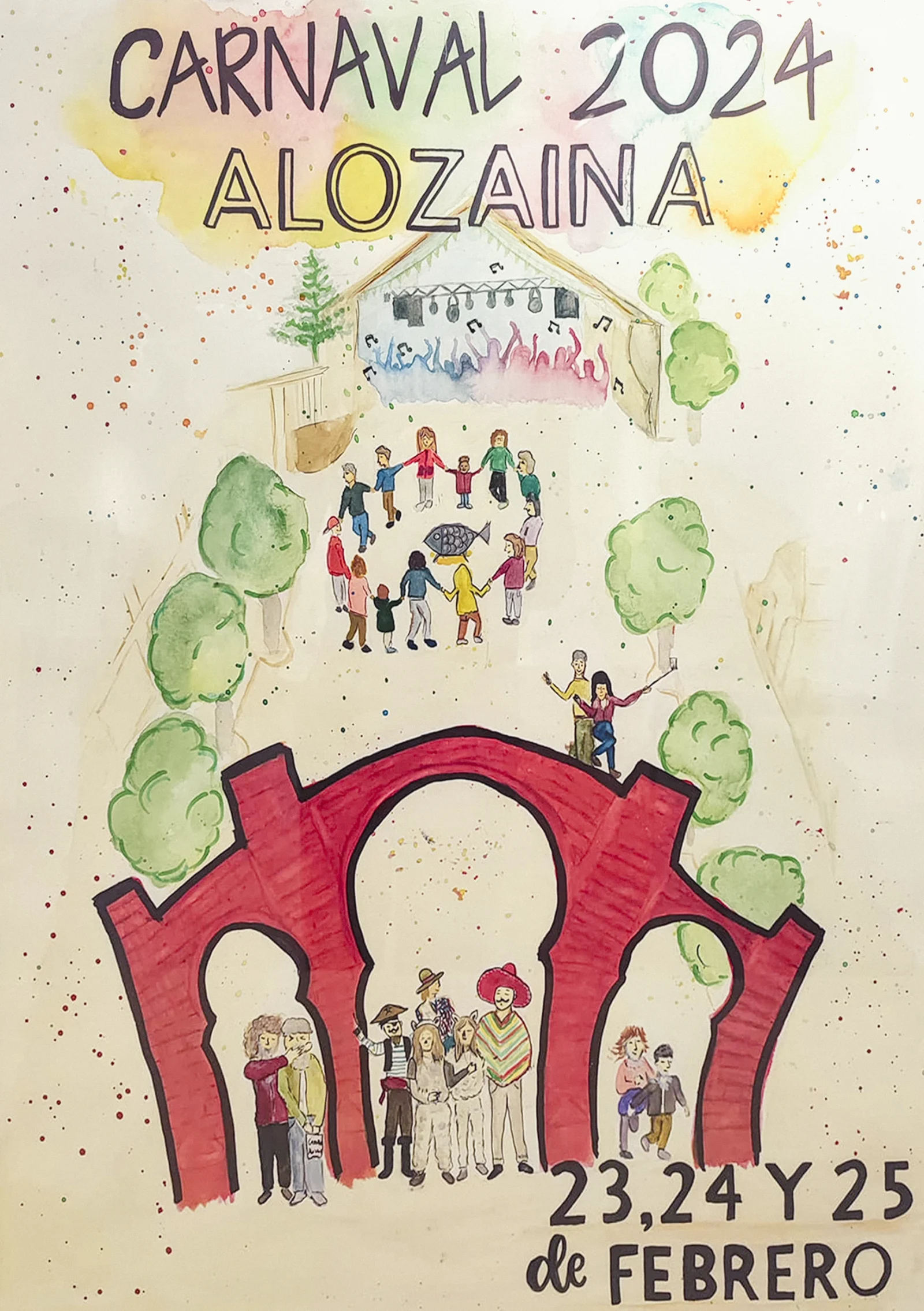 Cartel: Carnaval de la Harina en Alozaina
