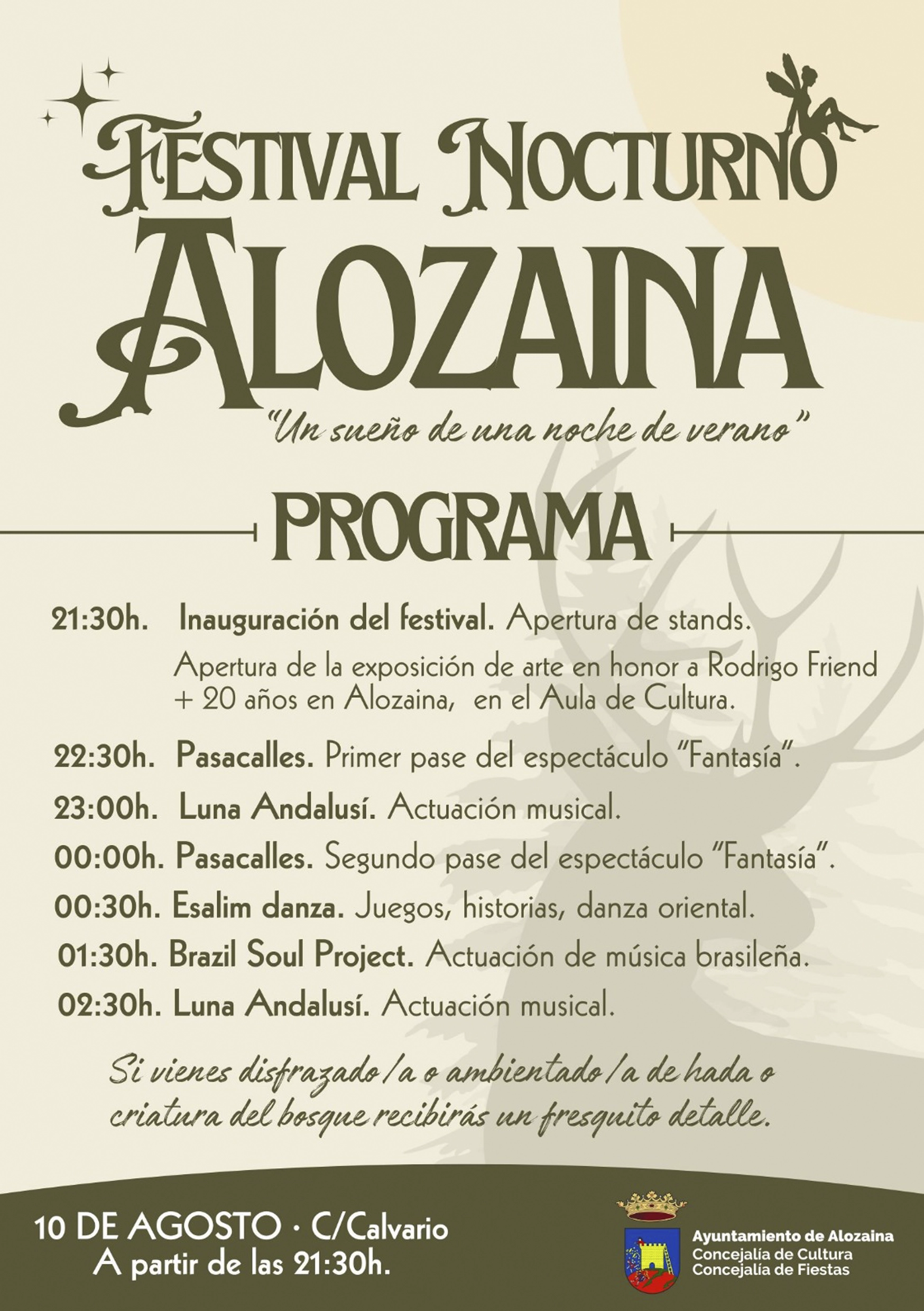 Programa Festival Nocturno "Sueño de una Noche de Verano".