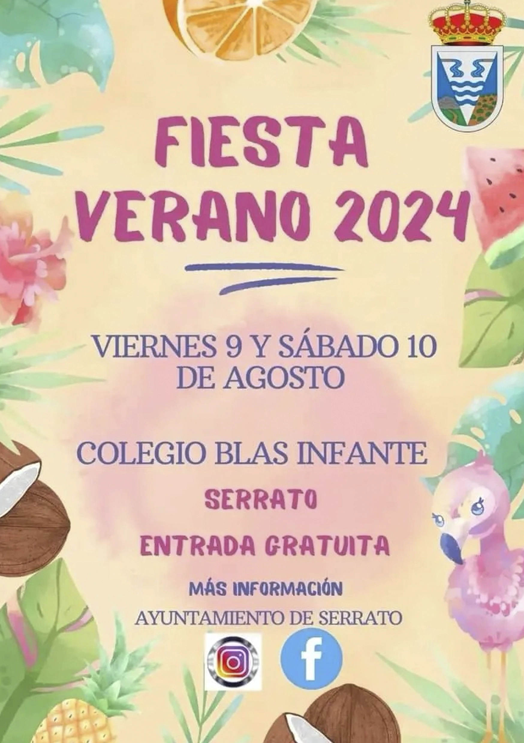 Programa Fiesta Verano Serrato 2024