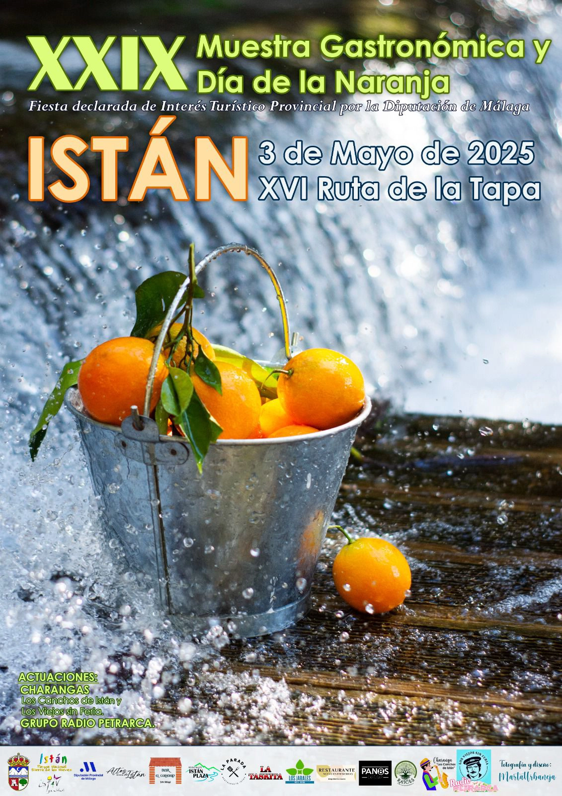 Cartel Oficial XXIX Muestra Gastronómica y Día de la Naranja y XVI Ruta de la Tapa de Istán