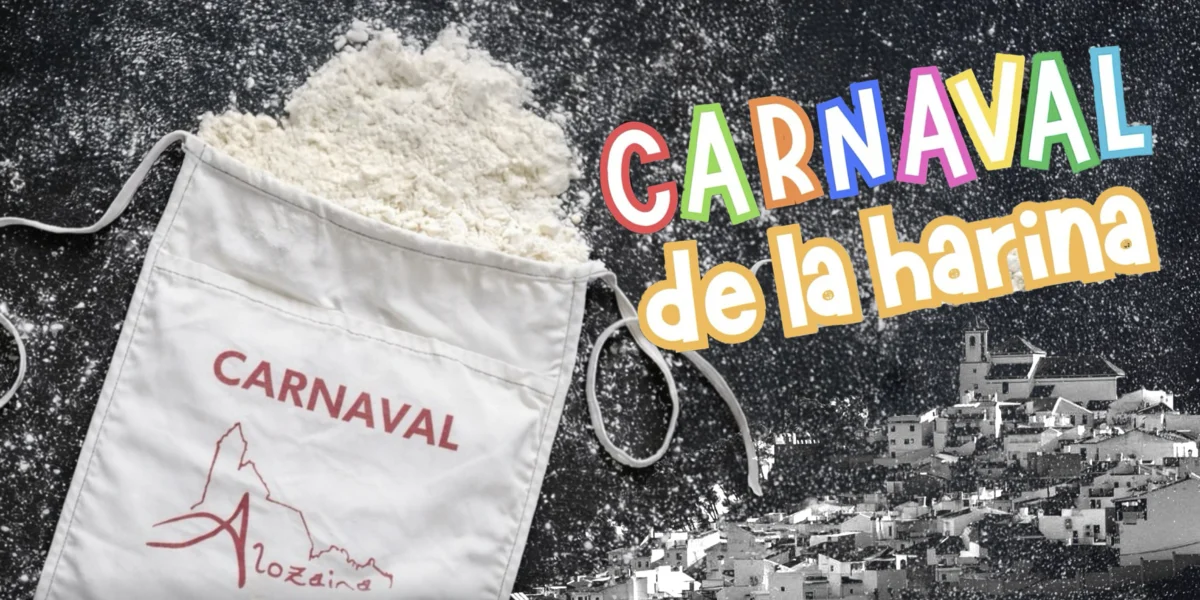 Alozaina se cubre de blanco- el espíritu del Carnaval de la Harina