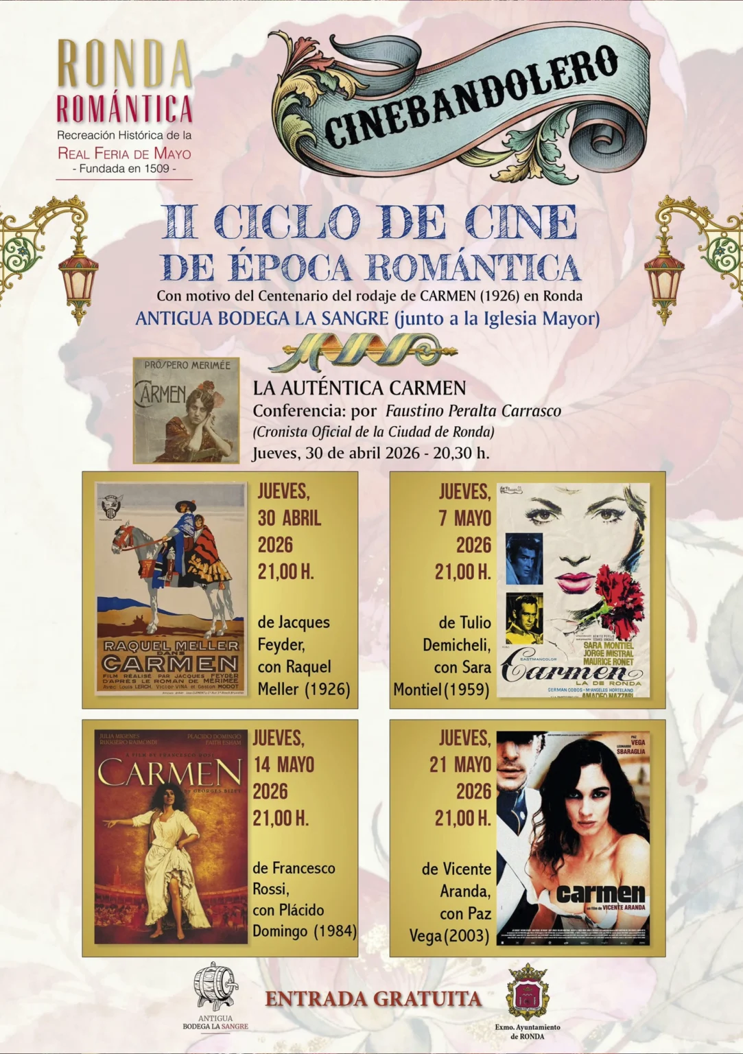 Cartel Oficial II Ciclo de cine de Época Romántica