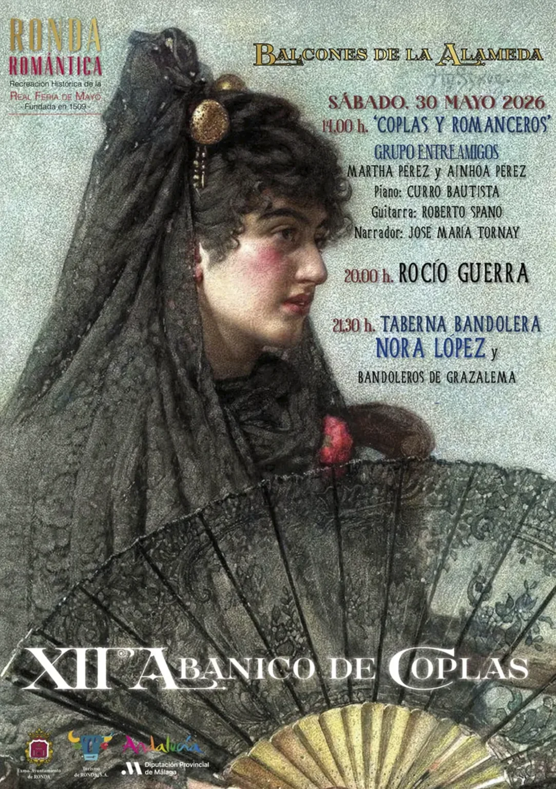 Cartel Oficial XII Abanico de Coplas