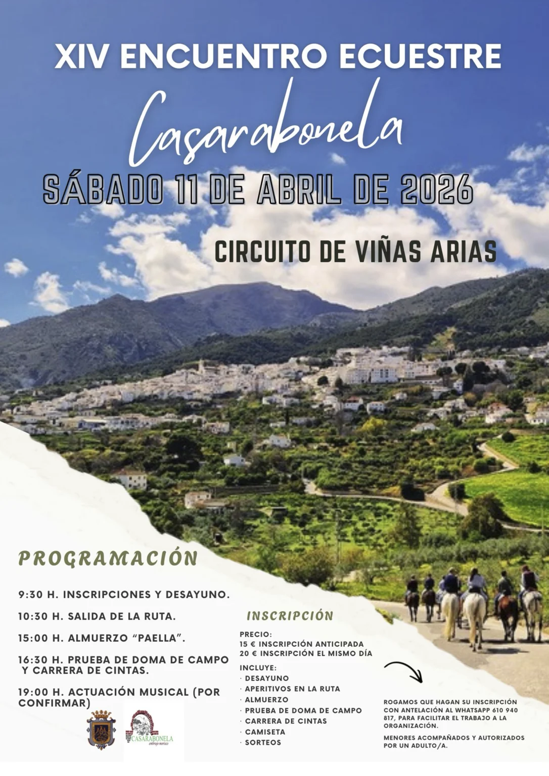 Cartel Oficial XIV Encuentro Ecuestre Casarabonela