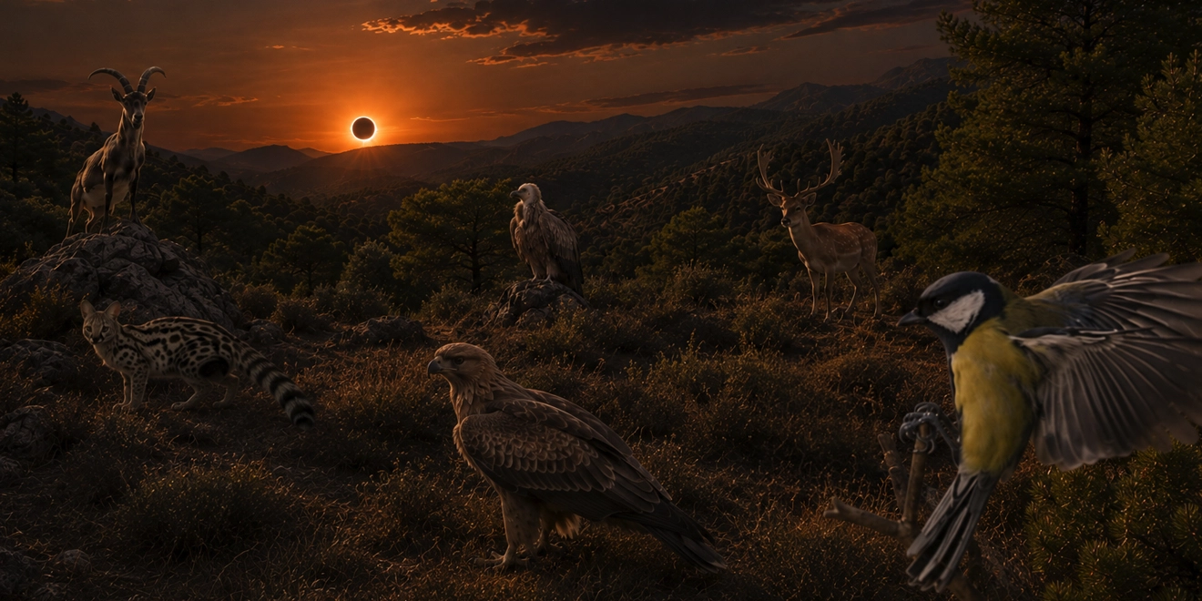 La fauna de la Sierra de las Nieves bajo la sombra del eclipse
