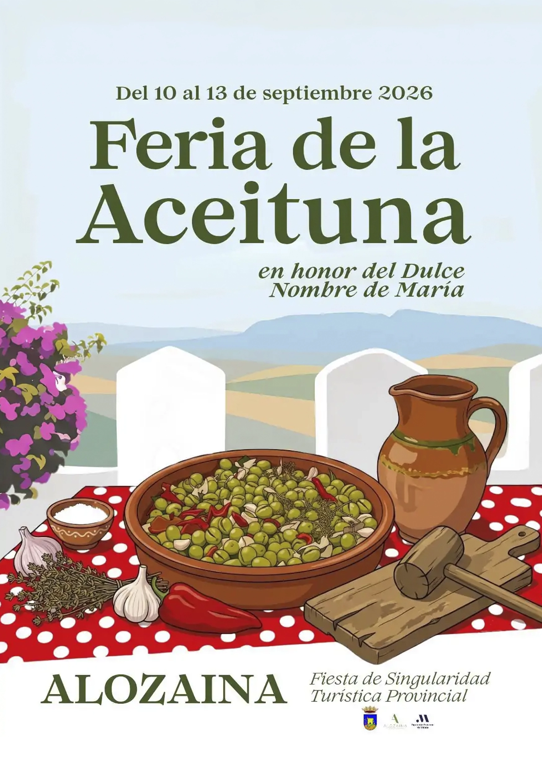 Cartel Oficial Feria de la Aceituna Alozaina 2026