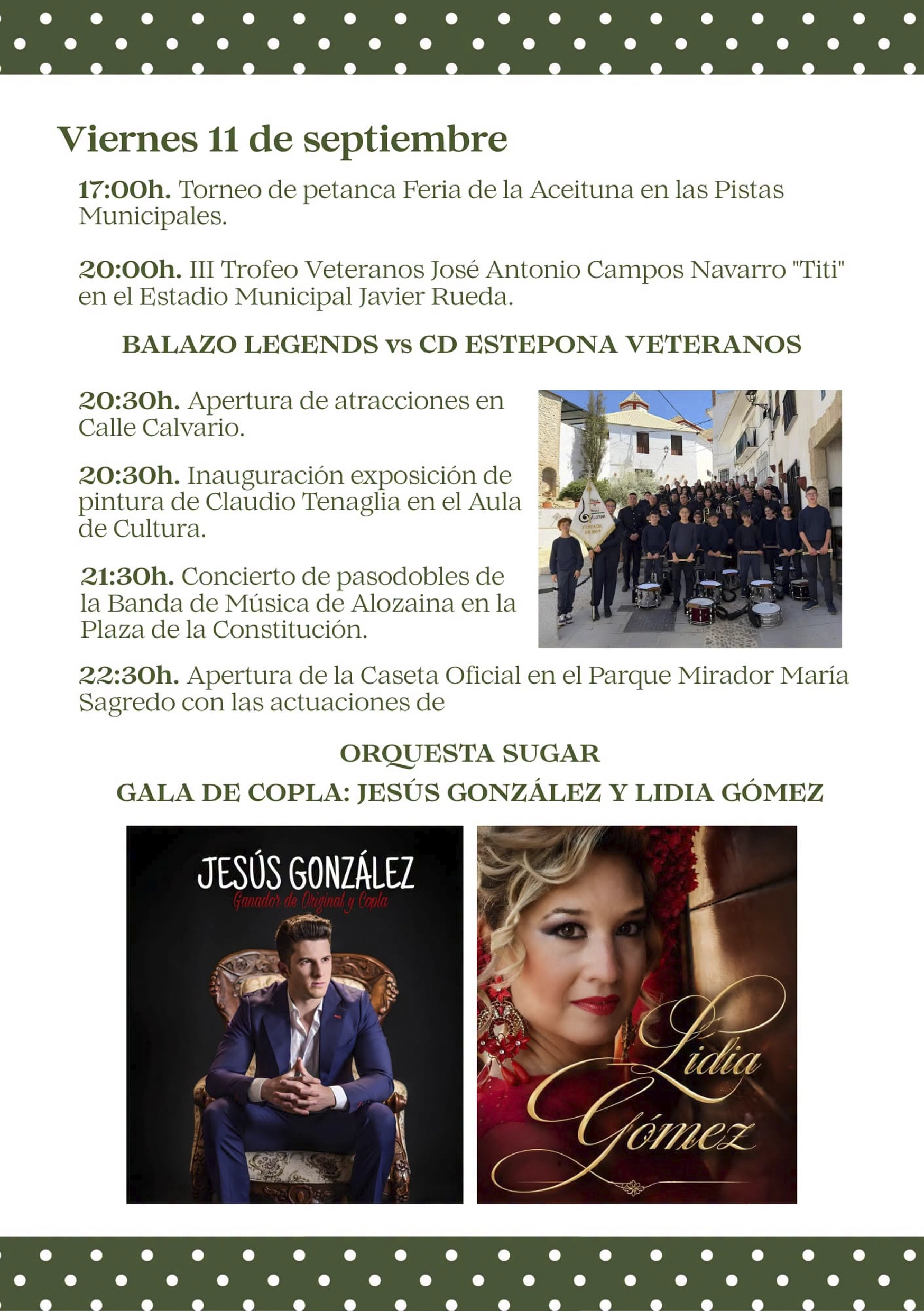 Programa Feria de la Aceituna Alozaina 2026 -2
